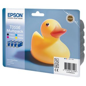 Originale Epson inkjet conf. 4 cartucce rs T0556 - 4x8 ml - n+c+m+g - C13T05564010