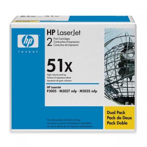Originale HP laser conf. 2 toner A.R. 51X - nero - Q7551XD