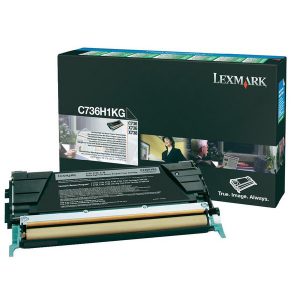 Originale Lexmark laser toner A.R. - nero - C736H1KG