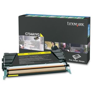 Originale Lexmark laser toner - giallo - C734A1YG