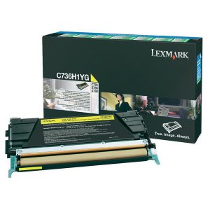 Originale Lexmark laser toner A.R. - giallo - C736H1YG