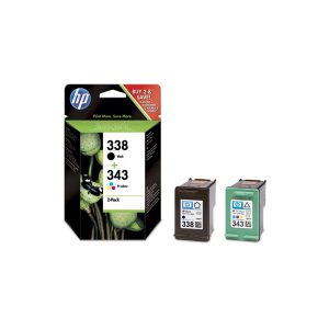 Originale HP inkjet conf. 2 cartucce 338/343 - nero +colore - SD449EE