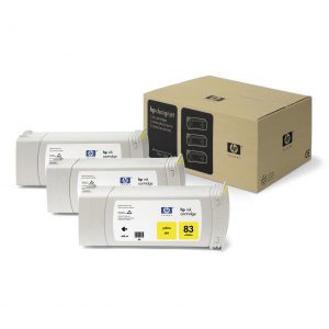 Originale HP inkjet conf. 3 cartucce dye 83 - 680 ml - giallo - C5075A