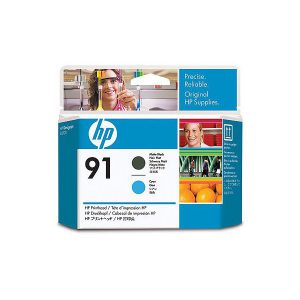 Originale HP inkjet testina di stampa 91 - nero opaco +ciano - C9460A