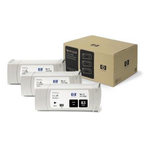 Originale HP inkjet conf. 3 cartucce dye 83 - 680 ml - nero - C5072A