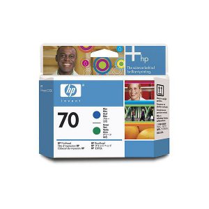 Originale HP inkjet testina di stampa 70 - blu +verde - C9408A