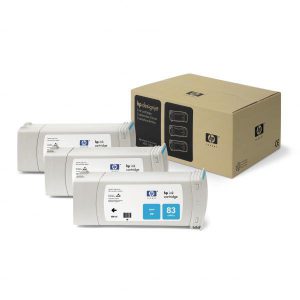 Originale HP inkjet conf. 3 cartucce dye 83 - 680 ml - ciano - C5073A
