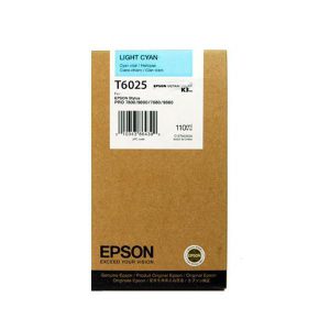 Originale Epson inkjet cartuccia ink pigmentato ULTRACHROME K3 T6025 - 110 ml - ciano chiaro - C13T602500