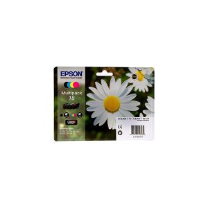 Originale Epson inkjet conf. 4 cartucce margherite Claria Home 18 - 15.1 ml - n+c+m+g - C13T18064012