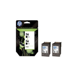 Originale HP inkjet conf. 2 cartucce 56 - nero - C9502AE