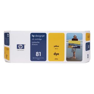 Originale HP inkjet cartuccia dye 81 - 680 ml - giallo - C4933A
