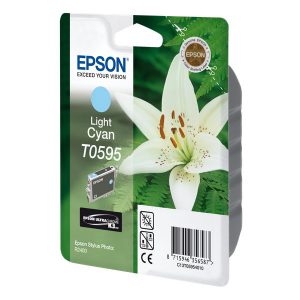 Originale Epson inkjet cartuccia ink pigmentato rs K7 T0595 - 13 ml - ciano chiaro - C13T05954010
