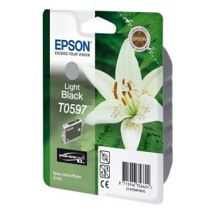 Originale Epson inkjet cartuccia ink pigmentato rs K9 T0597 - 13 ml - nero chiaro - C13T05974010