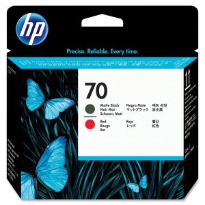 Originale HP inkjet testina di stampa 70 - nero opaco +rosso - C9409A