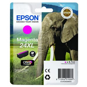 Originale Epson inkjet cartuccia A.R. elefante Claria Photo HD 24XL - 8,7 ml - magenta - C13T24334012