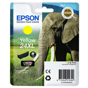 Originale Epson inkjet cartuccia A.R. elefante Claria Photo HD 24XL - 8,7 ml - giallo - C13T24344012
