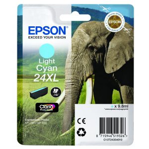 Originale Epson inkjet cartuccia A.R. elefante Claria Photo HD 24XL - 9,8 ml - ciano chiaro- C13T24354012