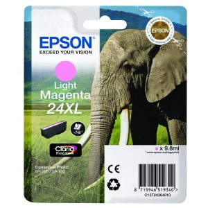 Originale Epson inkjet cartuccia A.R. elef. Claria Photo HD 24XL - 9,8 ml - magenta chiaro - C13T24364012