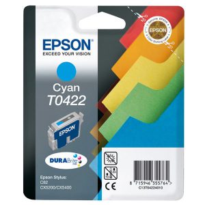 Originale Epson inkjet cartuccia ink pigmentato rs+rf DURABRITE T0422 - ciano - C13T04224020