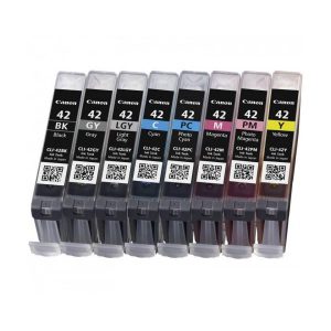Originale Canon inkjet conf. 8 serb. ink. CLI-42 - 13x8 ml - nero +colore - 6384B010