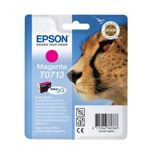 Originale Epson inkjet cartuccia ink pigmentato ghepardo Durabrite Ultra T0713 - magenta - C13T07134012