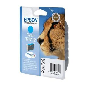 Originale Epson inkjet cartuccia ink pigmentato ghepardo Durabrite Ultra T0712 - ciano - C13T07124012
