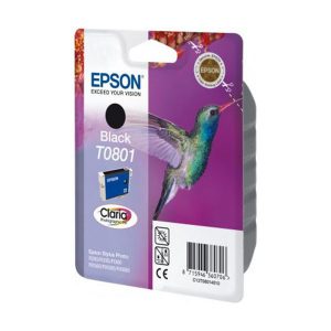 Originale Epson inkjet cartuccia colibrì Claria T0801/blister RS - nero - C13T08014011
