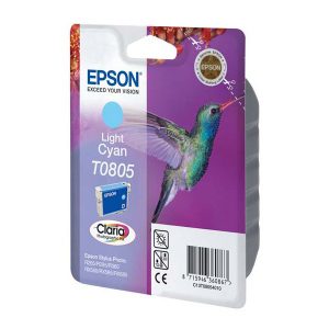 Originale Epson inkjet cartuccia colibrì Claria T0805/blister RS - ciano chiaro - C13T08054011