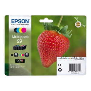 Originale Epson inkjet multipack cartucce fragola Claria Home T29/- 14.9 ml - n+c+m+g - C13T29864012