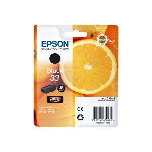 Originale Epson inkjet cartuccia ink pigmentato arance Claria Premium T33 - 6.4 ml - nero - C13T33314012