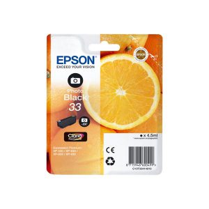 Originale Epson inkjet cartuccia arance Claria Premium T33 - 4.5 ml - nero fotografico - C13T33414012