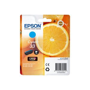 Originale Epson inkjet cartuccia arance Claria Premium T33 - 4.5 ml - ciano - C13T33424012