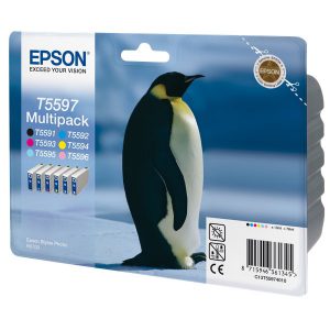 Originale Epson inkjet conf. 6 cartucce rs STYLUS PHOTO T5597 - 6 colori - C13T55974010
