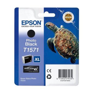 Originale Epson inkjet cartuccia A.R. ink pigm. tart-tag. XL T1571 - 25,9 ml - nero foto - C13T15714010