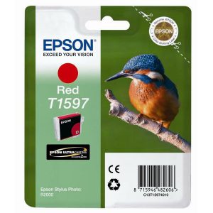 Originale Epson inkjet cartuccia ink pigm. Martin Pesc.-Taglia XL T1597 - 17,0 ml - rosso - C13T15974010
