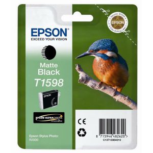 Originale Epson inkjet cartuccia ink pigm. Martin Pesc.-Taglia XL T1598 -17,0ml -nero opaco-C13T15984010