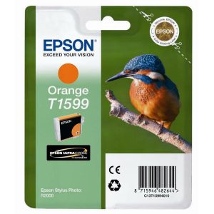 Originale Epson inkjet cartuccia ink pigm. Martin Pesc.-Taglia XL T1599 - 17,0 ml - arancio -C13T15994010