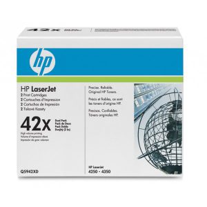 Originale HP laser conf. 2 toner A.R. 42X - nero - Q5942XD