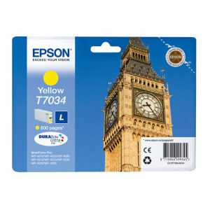 Originale Epson inkjet cartuccia standard ink pigmentato rs Durab. U. L T7034 - giallo - C13T70344010