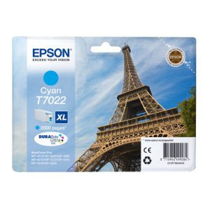 Originale Epson inkjet cartuccia A.R. ink pigmentato rs DURABRITE ULTRA XL T7022 - ciano - C13T70224010