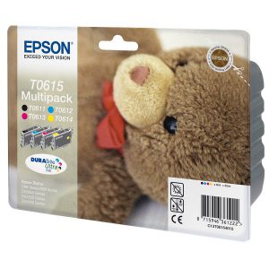 Originale Epson inkjet conf. 4 cartucce orsetto T0615/blister RS - n+c+m+g - C13T06154010