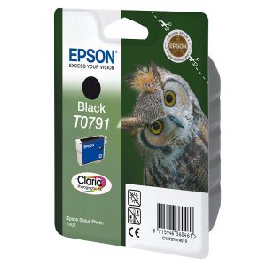 Originale Epson inkjet cartuccia gufo Claria T0791/blister RS - 11 ml - nero - C13T07914010