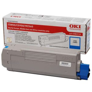 Originale Oki laser toner - ciano - 43865723