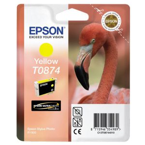 Originale Epson inkjet cartuccia ink pigmentato rs HI-GLOSS2 T0874 - 11,4 ml - giallo - C13T08744010