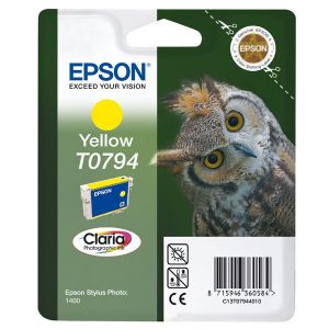 Originale Epson inkjet cartuccia gufo Claria T0794/blister RS - 11 ml - giallo - C13T07944010