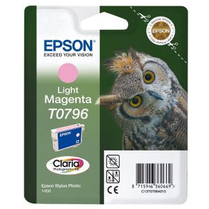 Originale Epson inkjet cartuccia gufo Claria T0796/blister RS - 11 ml - magenta chiaro - C13T07964010