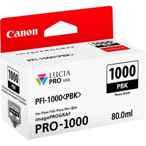 Originale Canon inkjet cartuccia PFI-1000PBK - 80 ml - nero fotografico - 0546C001