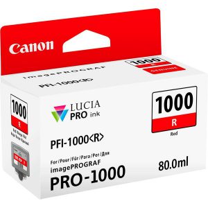 Originale Canon inkjet cartuccia PFI-1000R - 80 ml - rosso - 0554C001
