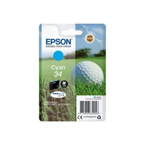 Originale Epson inkjet cartuccia pallina da golf Durabrite Ultra 34 - 4,2 ml - ciano - C13T34624010