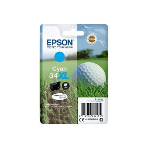Originale Epson inkjet cartuccia A.R. pallina da golf Durab. U. 34XL - 10,8 ml - ciano - C13T34724010